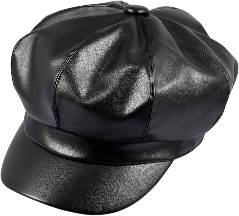 moonsix Newsboy Hat,Plain Cabbie Visor Beret Gatsby Ivy Caps for Women - Image 3